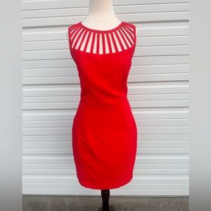 Laundry By Shelli Segal Red Cutout Mini Dress size 4